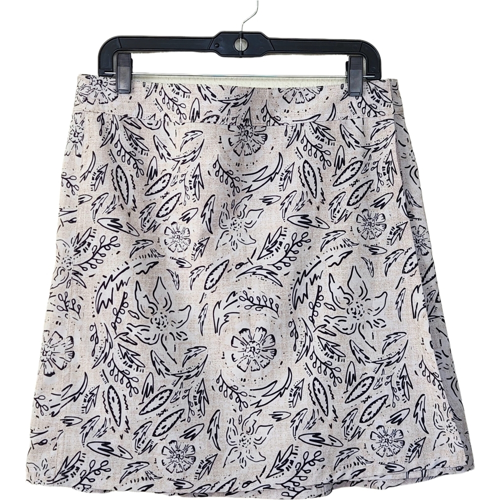 RipSkirt Wrap Skirt Floral Neutral Colors Size M Surf Beach Outdoors